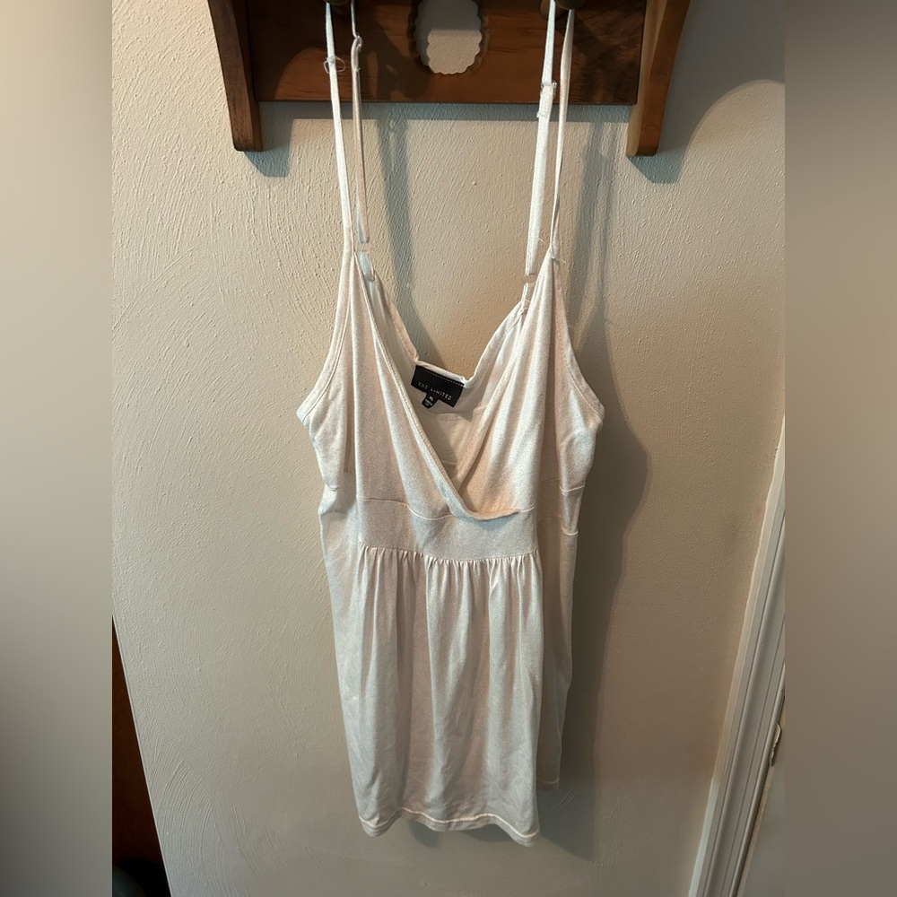 The Limited Shimmering Ivory Draped Top, XL.  Or as super soft sleepwear.